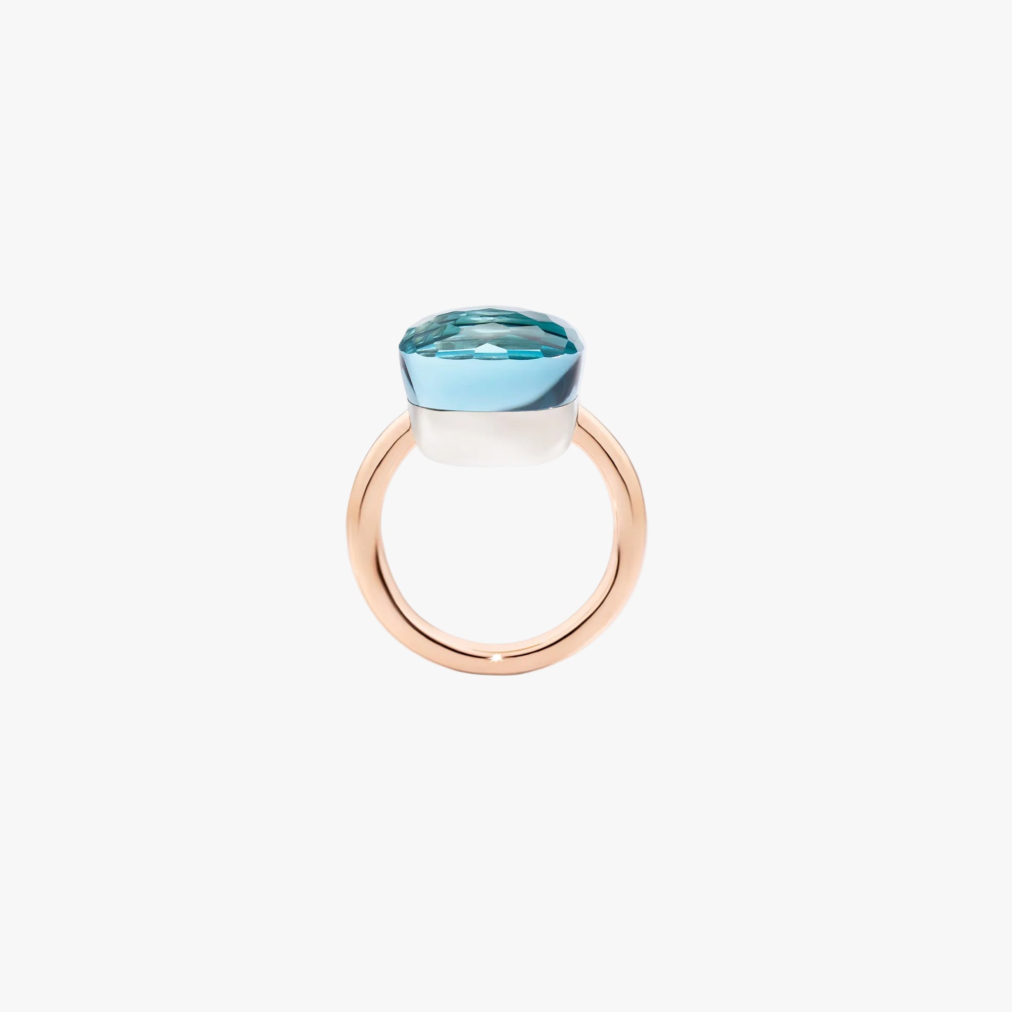 Pomellato Nudo Assoluto Ring 18k Gold with Sky Blue Topaz - Orsini Jewellers
