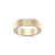 Princess Cut Diamond Two-Tone Parallel Grain Wedding Ring - Orsini Jewellers