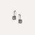 Quadrifoglio Earrings in 18k White Gold with Moonstone and Diamonds - Orsini Jewellers
