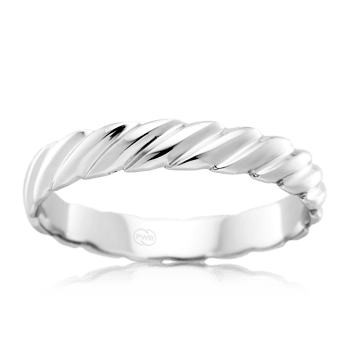 Twisted White Gold Womens Wedding Ring - Orsini Jewellers