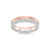Two-Tone Diamond and Parallel Grain Wedding Ring - Orsini Jewellers