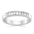 Women's Large White Gold Alternate Diamond Wedding Ring - Orsini Jewellers