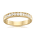 Women's Large Yellow Gold Alternate Diamond Wedding Ring - Orsini Jewellers