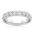 Women's Medium White Gold Bead Set Diamond Wedding Ring - Orsini Jewellers