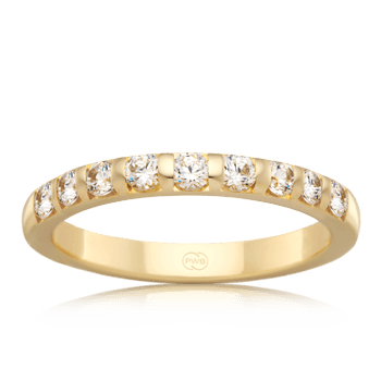 Womens Yellow Gold Tension Set Diamond Wedding Ring - Orsini Jewellers
